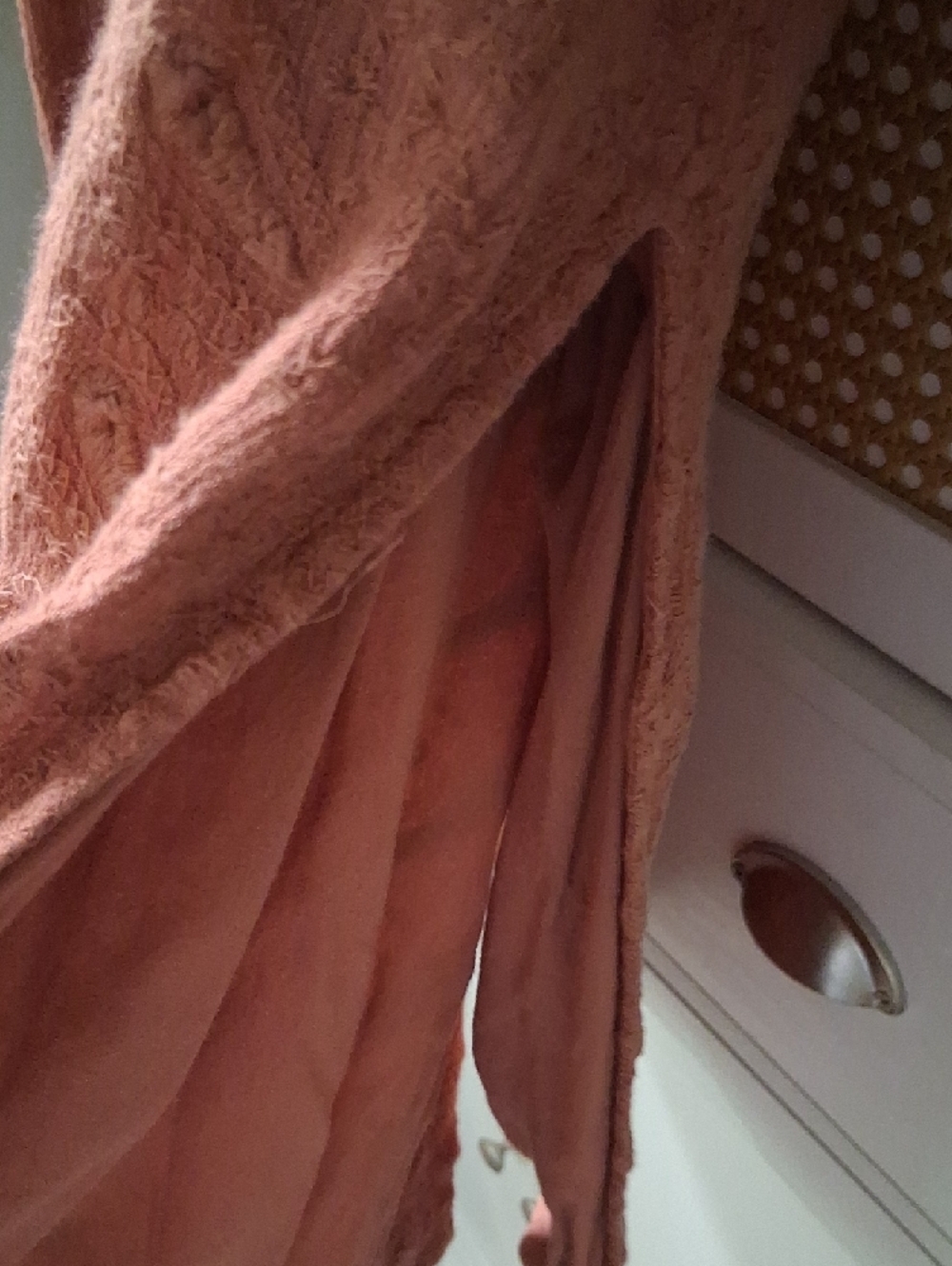 BB Dakota Dusty Rose Open-Front Long Duster - Picture 4 of 6